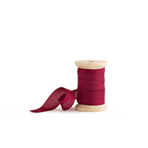 This is a burgundy wedding ribbon by Minted called burgundy shimmer in standard