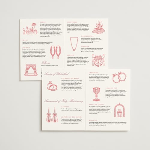 This is a peony unique wedding programs with foil pressed by Susan Moyal called timeless blooms printing on signature in folded