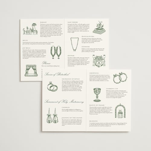 This is a sugar unique wedding programs with standard by Kristie Kern called conley printing on signature in folded