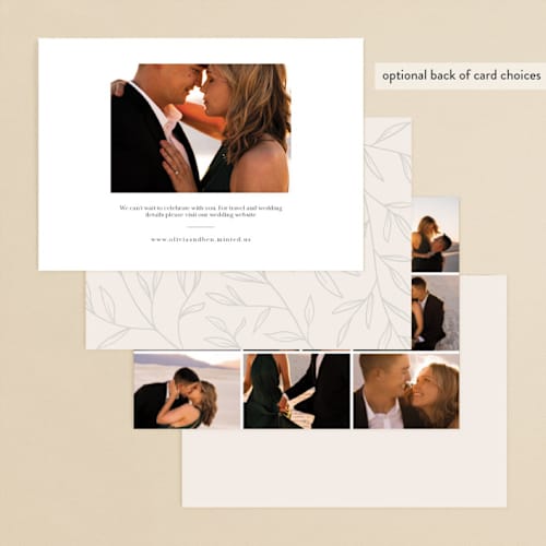 This is a taupe rehearsal dinner invitations with standard by Kelly Schmidt called italia printing on signature in standard