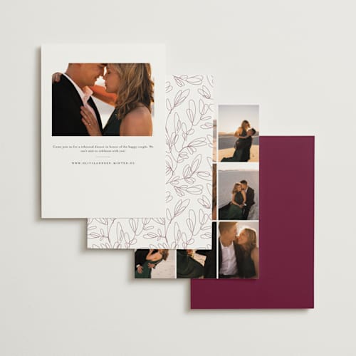 This is a cabernet rehearsal dinner invitations with standard by Erica Krystek called before i do printing on signature in standard