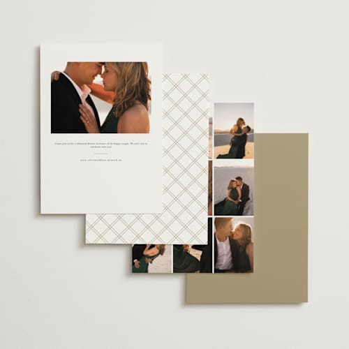 This is a quartz rehearsal dinner invitations with standard by Joanna Griffin called traditional rehearsal dinner printing on signature in standard