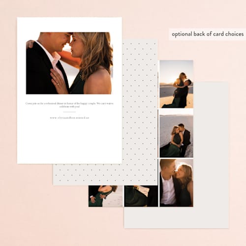 This is a linen rehearsal dinner invitations with standard by Sara Hicks Malone called wine & dine printing on signature in standard