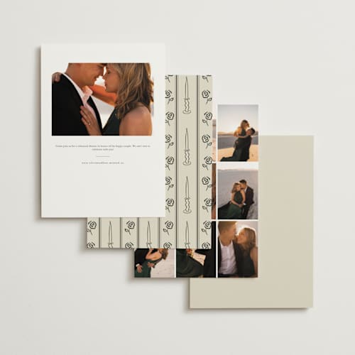 This is a ink rehearsal dinner invitations with standard by Studio Suku called à table! printing on signature in standard
