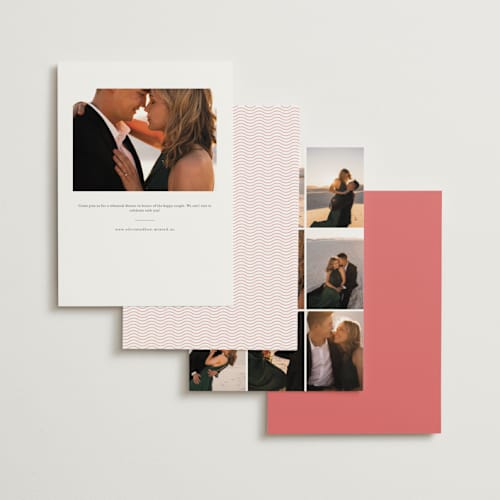 This is a flamingo rehearsal dinner invitations with standard by Kaydi Bishop called party started printing on signature in standard