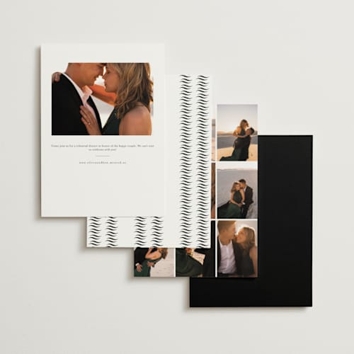 This is a tuxedo rehearsal dinner invitations with standard by Megan Davis called charleston printing on signature in standard
