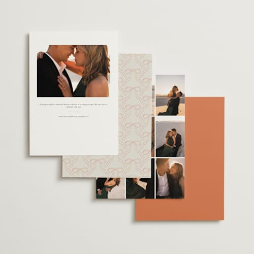 This is a sunset rehearsal dinner invitations with standard by Elly called toast printing on signature in standard
