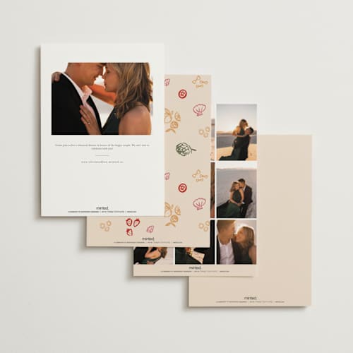 This is a cabernet rehearsal dinner invitations with standard by Jenna Holcomb called that's amore. printing on signature in standard