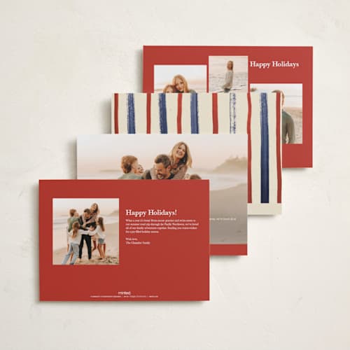 This is a pomegranate rosh hashanah cards with standard by Sumak Studio called pomegranates and blue twigs printing on recycled smooth signature in standard