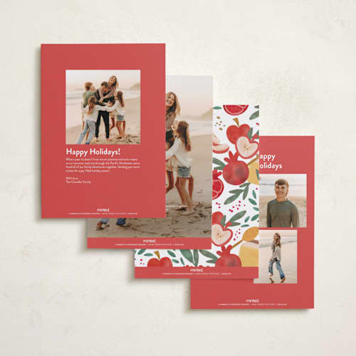 This is a maple syrup rosh hashanah cards with standard by Creo Study called fruitful new year printing on recycled smooth signature in standard
