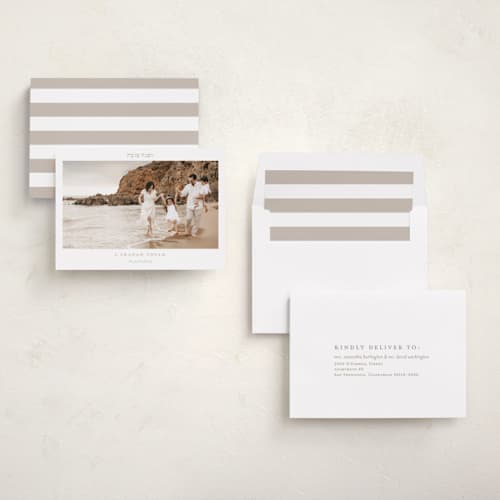 This is a sand rosh hashanah cards with standard by Alexandra Cohn called overjoyed printing on recycled smooth signature in standard