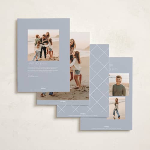 This is a snow rosh hashanah cards with standard by Ashley Rosenbaum called prosperous printing on recycled smooth signature in standard