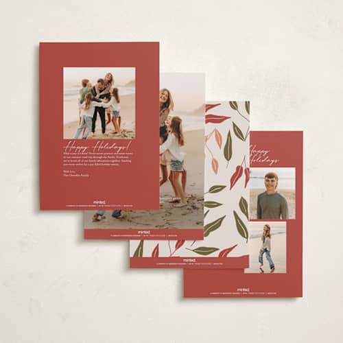 This is a pomegranate rosh hashanah cards with standard by Corinne Malesic called plentiful border printing on recycled smooth signature in standard