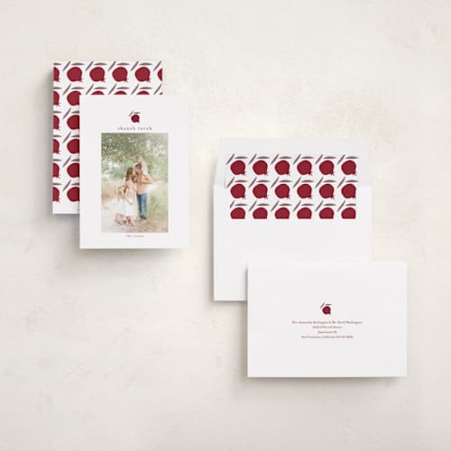 This is a berry rosh hashanah cards with standard by samovilka called shanahtova printing on recycled smooth signature in standard