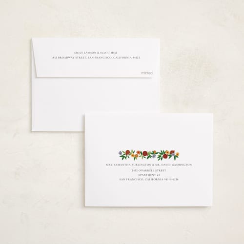 This is a bouquet rosh hashanah cards with standard by Sumak Studio called abundance printing on recycled smooth signature in standard