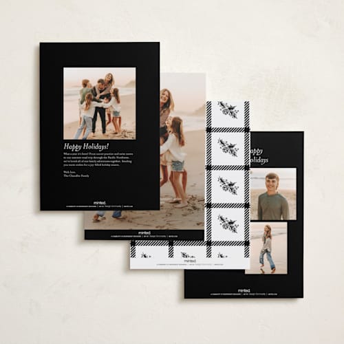 This is a snow rosh hashanah cards with standard by Chris Griffith called frame of happiness printing on recycled smooth signature in standard
