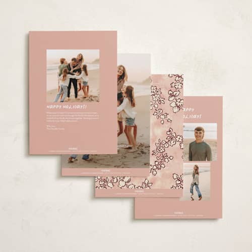 This is a rose rosh hashanah cards with standard by Jenna Holcomb called pomegranate printing on recycled smooth signature in standard
