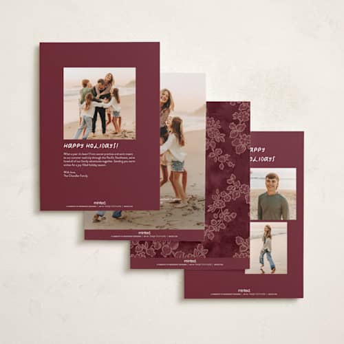 This is a pomegranate rosh hashanah cards with standard by Jenna Holcomb called pomegranate printing on recycled smooth signature in standard