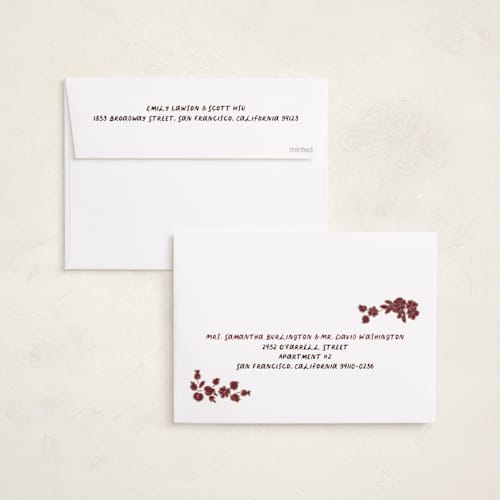 This is a pomegranate rosh hashanah cards with standard by Jenna Holcomb called pomegranate printing on recycled smooth signature in standard