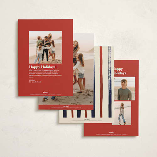 This is a pomegranate rosh hashanah cards with standard by Sumak Studio called pomegranates and blue twigs printing on recycled smooth signature in standard