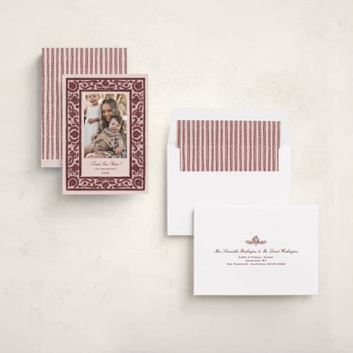 This is a pomegranate rosh hashanah cards with standard by Pati Cascino called sweet year printing on recycled smooth signature in standard