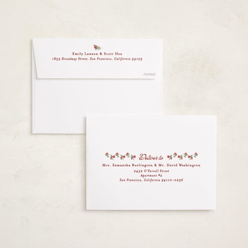 This is a candied apple rosh hashanah cards with standard by Creo Study called sweet vintage textile printing on recycled smooth signature in standard