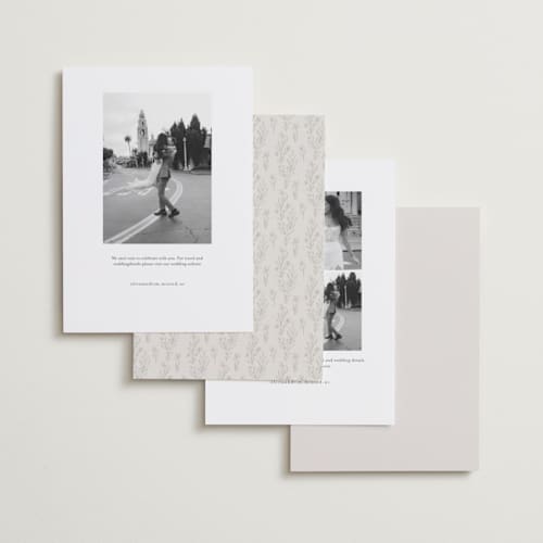 This is a cloud foil stamped save the date cards with foil pressed by Laura Hankins called flourishing printing on recycled smooth signature in standard