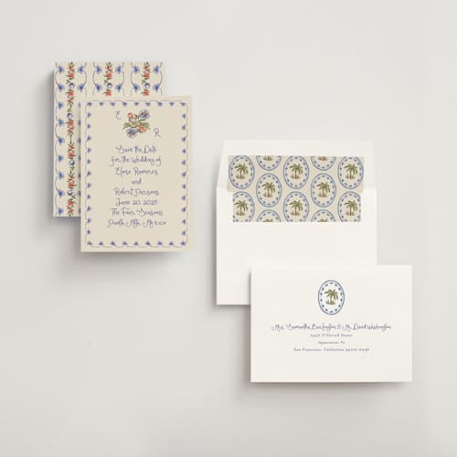 This is a sea save the date with standard by Chris Griffith called artisan wedding printing on signature in standard
