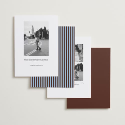 This is a butter save the date with standard by Studio Suku called courthouse printing on recycled smooth signature in standard