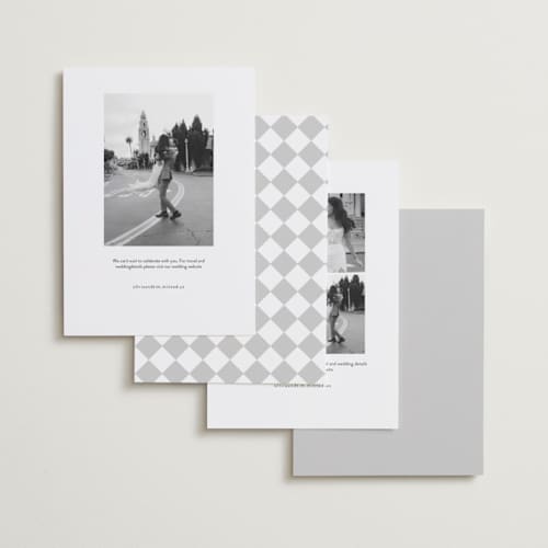 This is a cloud save the date with standard by Inkblot Design called corners printing on recycled smooth signature in standard