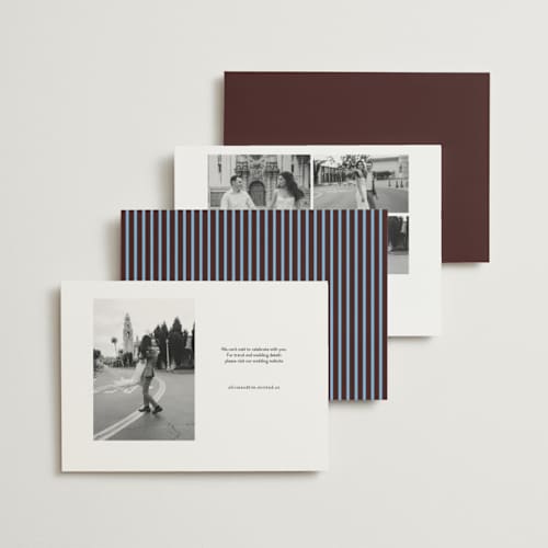 This is a fig save the date with standard by Megan Davis called aperitif printing on signature in standard