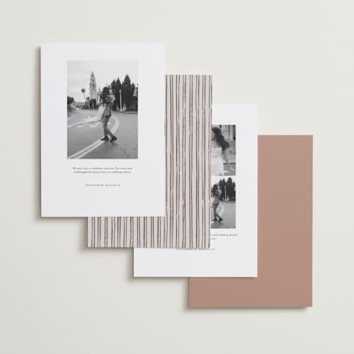 This is a earth save the date with standard by Pati Cascino called rimini printing on recycled smooth signature in standard