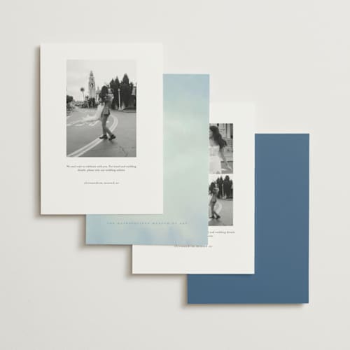 This is a summer save the date with standard by Petra Kern called the valley printing on signature in standard