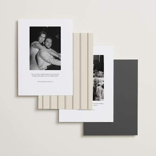 This is a ash save the date with standard by Ellen Schlegelmilch called nautical printing on recycled smooth signature in standard