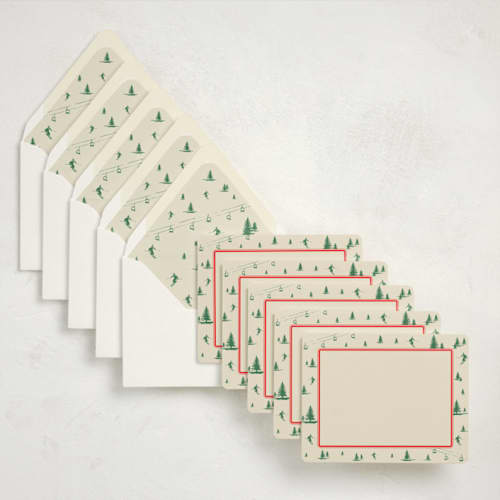 This is a balsam stationery set by Jen Ramsey called après ski (set of 10) in standard