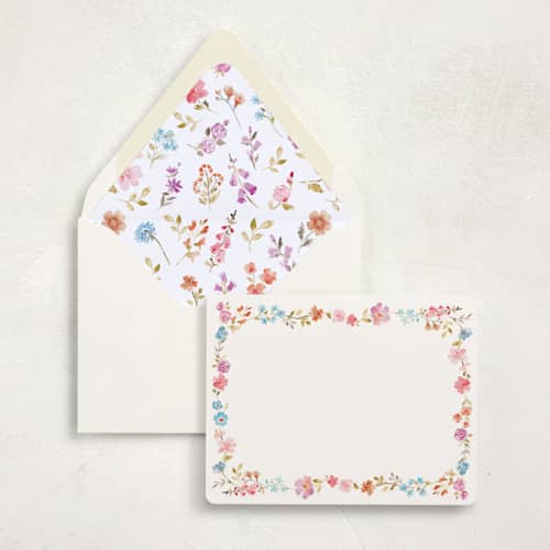 This is a meadow stationery set by Petra Kern called everlasting romance (set of 10) in standard