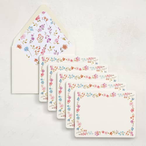 This is a meadow stationery set by Petra Kern called everlasting romance (set of 10) in standard