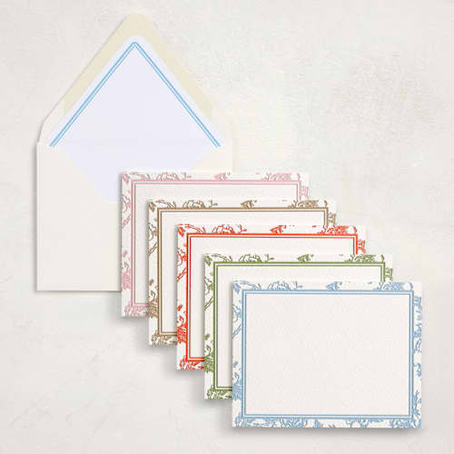 This is a multi stationery set by Jenna Holcomb called classic toile (set of 10) in standard