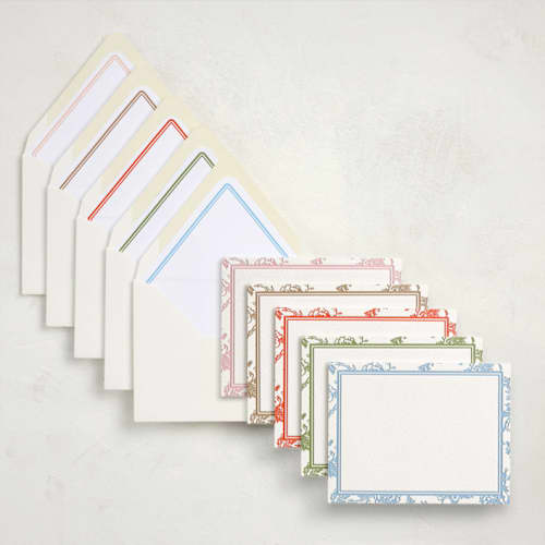 This is a multi stationery set by Jenna Holcomb called classic toile (set of 10) in standard