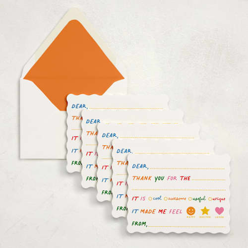 This is a multi stationery set by Minted called fill-in-the-fun (set of 10) in standard