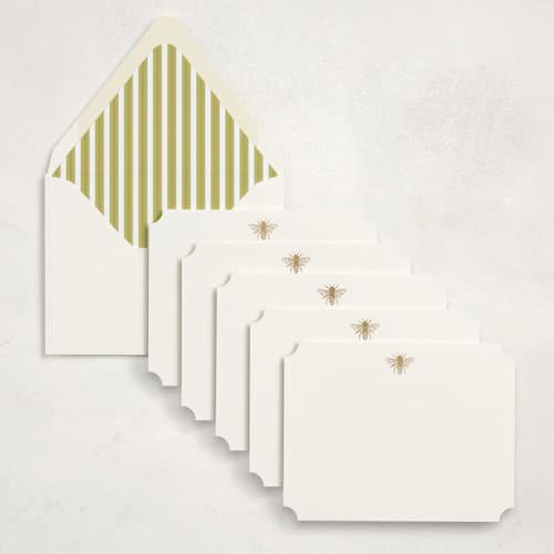 This is a honey stationery set by Heather Schertzer called golden hum in standard