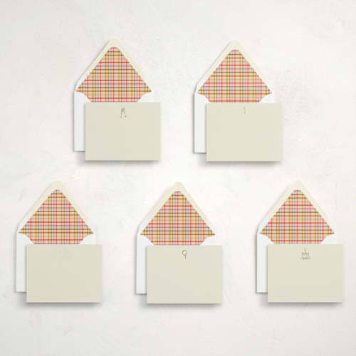 This is a sparkler stationery set by Ani Somi called fête in standard