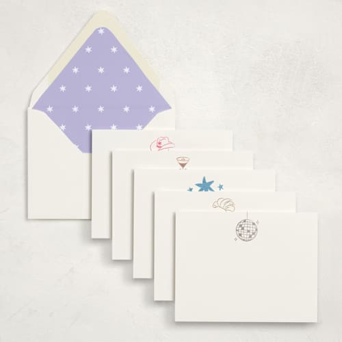 This is a multi stationery set by Helena Vitto called iconic in standard