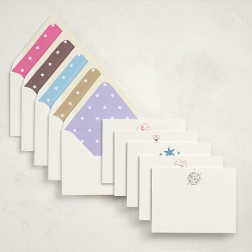 This is a multi stationery set by Helena Vitto called iconic in standard