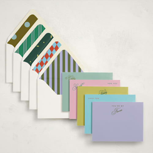This is a multi stationery set by Kelly Watkins called all about you in standard
