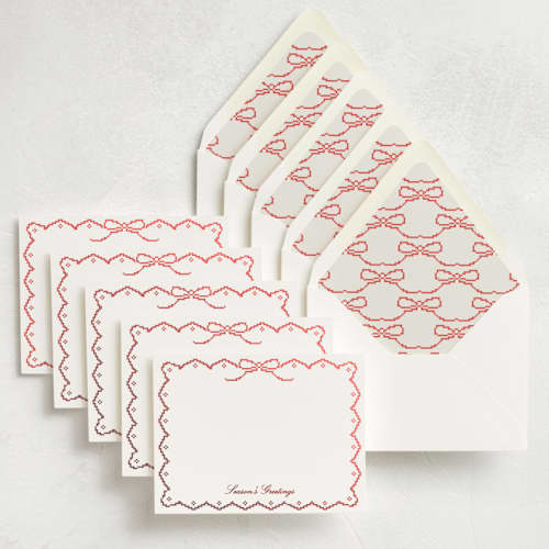 This is a cardinal stationery set by Kelly Watkins called eloise (set of 10) in standard