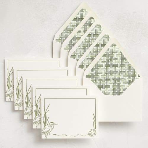 This is a marsh stationery set by Oscar and Emma - Karly Depew called marshland (set of 10) in standard