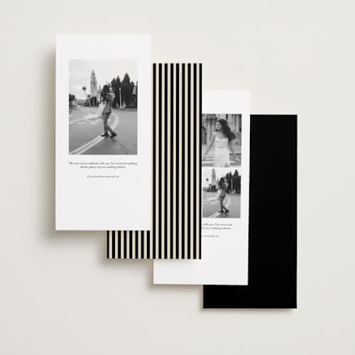 This is a ink save the date with standard by Ekko Studio called elongated printing on recycled smooth signature in tall