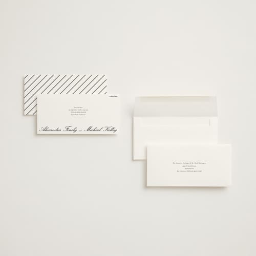 This is a ink save the date with standard by Ani Somi called finely printing on signature in tall