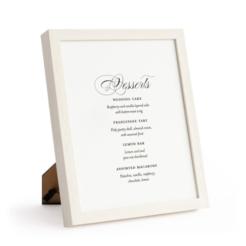 This is a pale maple place card holders by Minted called maple 8x10 in standard